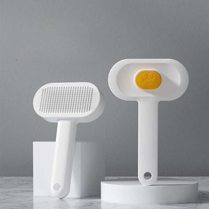 Self-Cleaning Pet Grooming Brush for Dogs and Cats