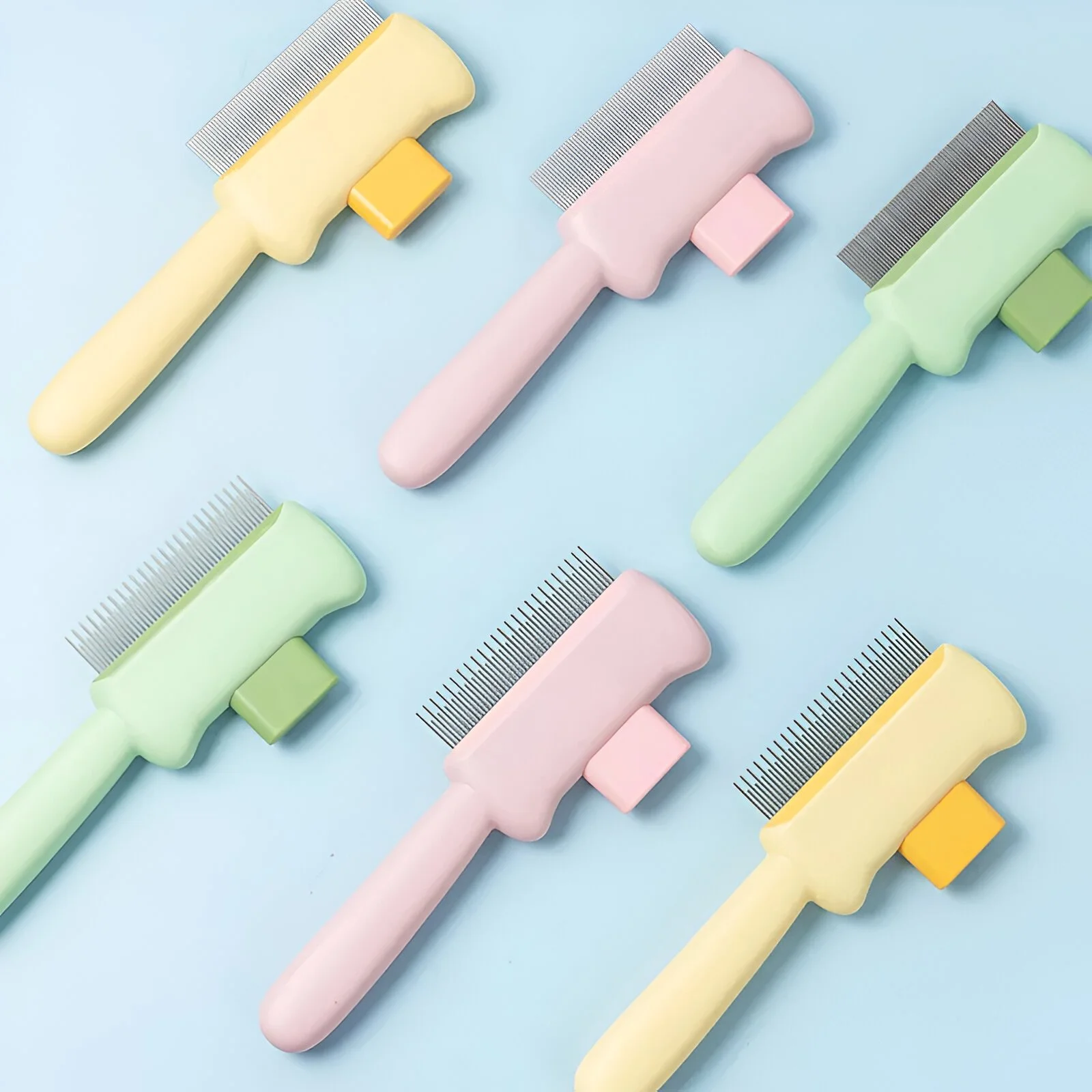 Self-Cleaning Pet Comb for Cats & Dogs – Detangling & Anti-Shedding Brush