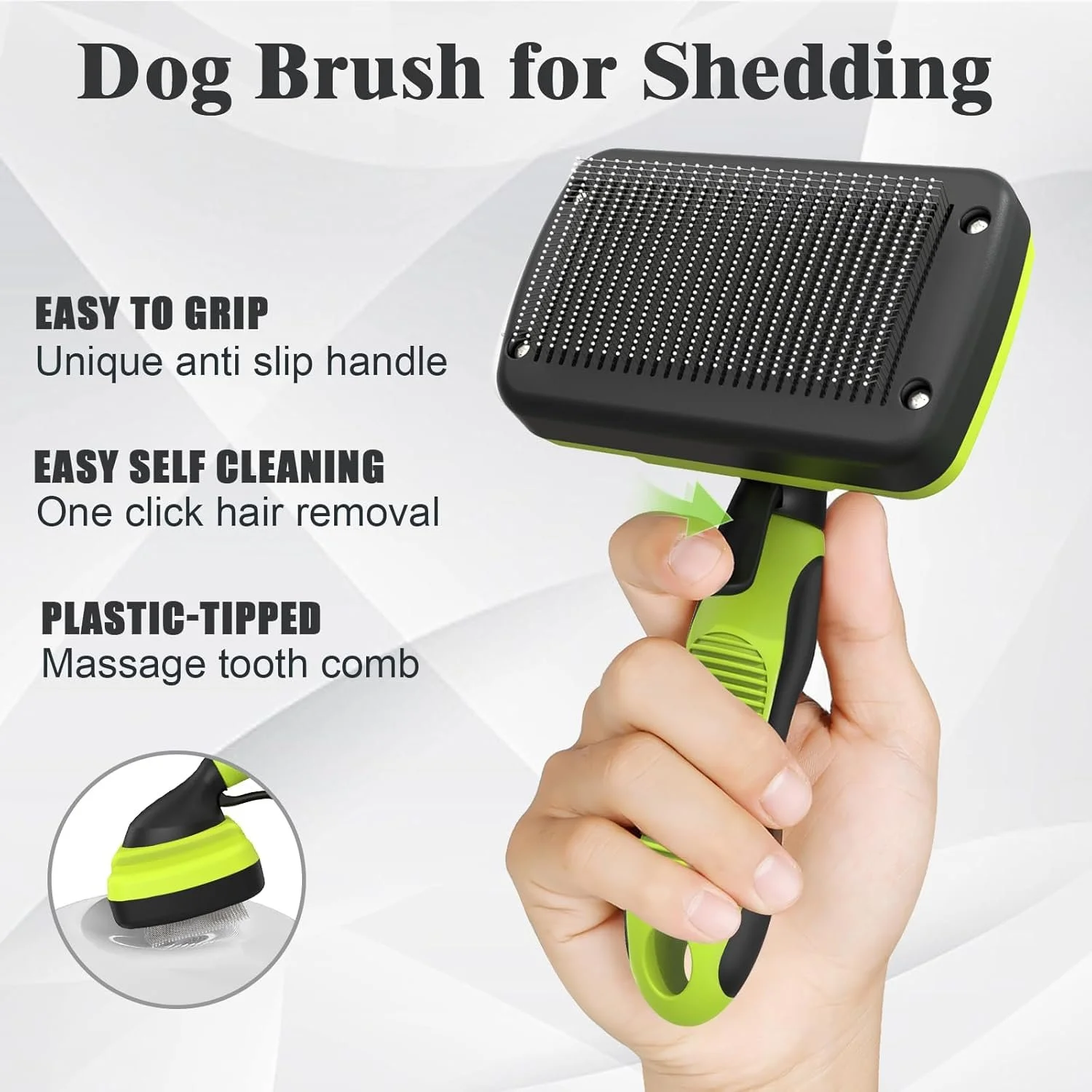 3-in-1 Self-Cleaning Pet Grooming Kit