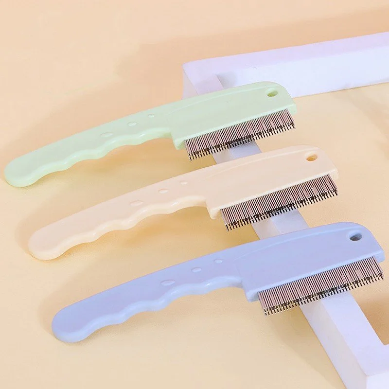 Three-Sided Stainless Steel Pet Grooming & Flea Removal Comb