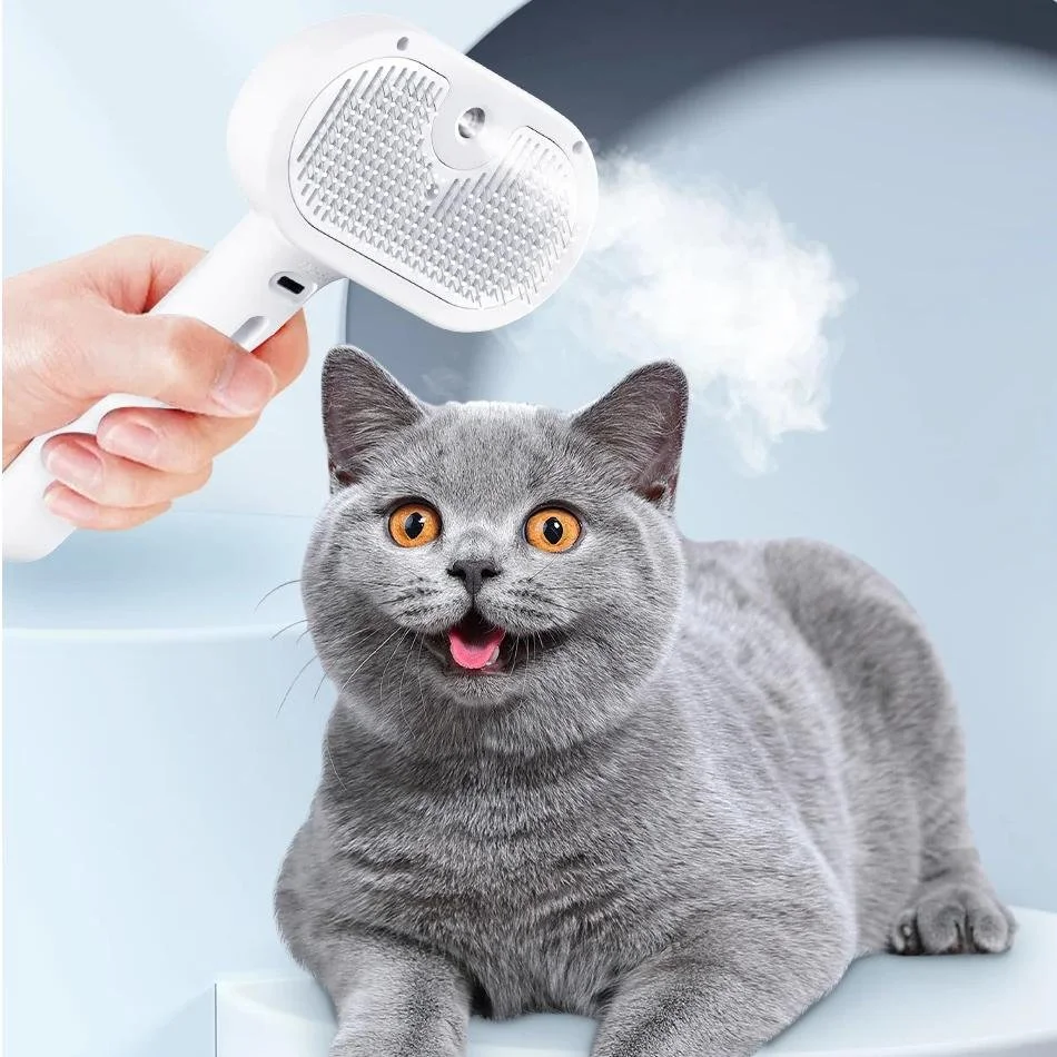 Automatic Steam Pet Grooming Comb for Cats and Dogs