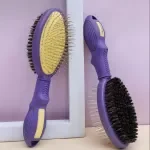 Double-Sided Dog Comb and Brush – Pet Grooming & Hair Remover with Comfortable Handle