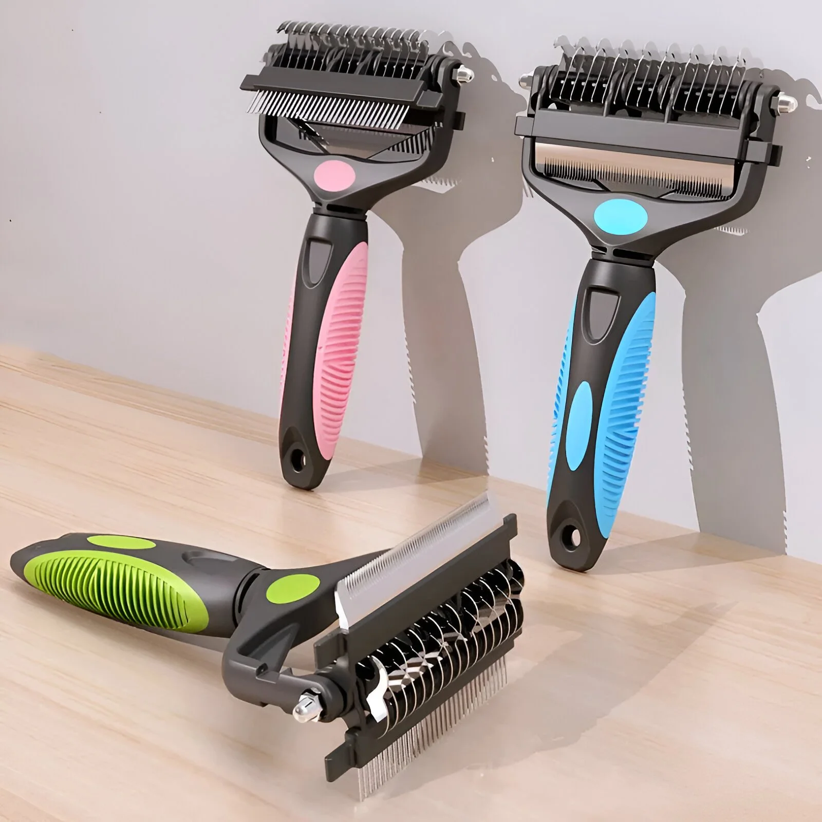 3-in-1 Multi-Functional Dog Grooming Brush – Pet Hair Remover & Comb