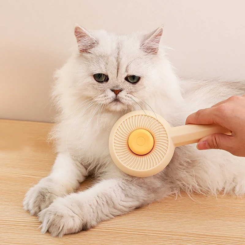 Gentle Pet Shedding & Detangling Brush for Dogs and Cats