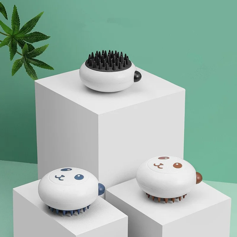 Panda Silicone Pet Bath Brush for Dogs and Cats