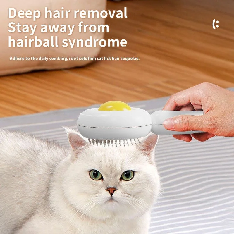 Stainless Steel Pet Deshedding Needle Comb for Cats & Dogs