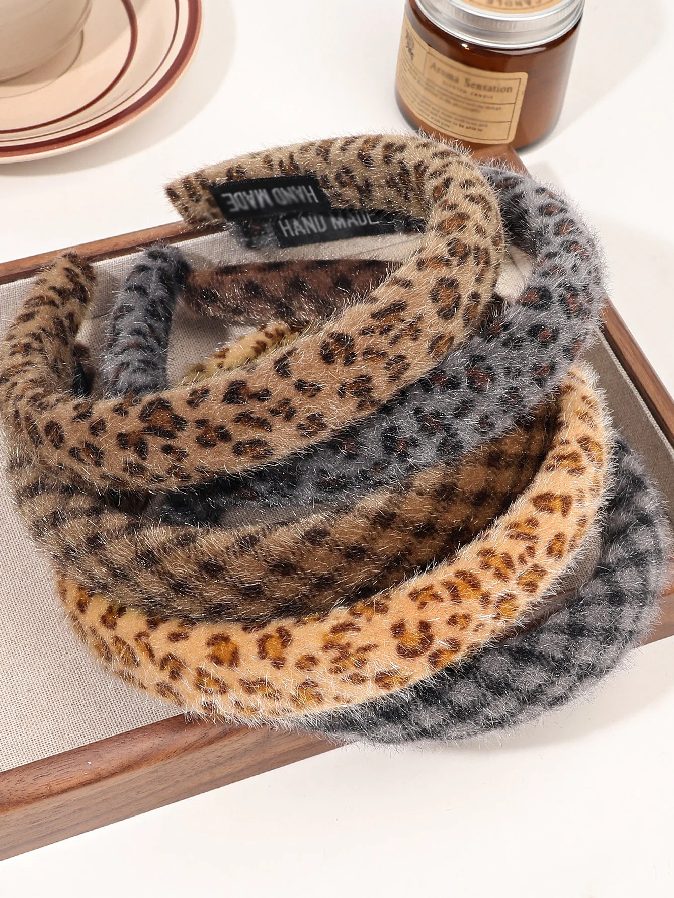 Leopard Print Knot Headband for Women