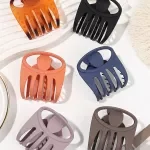 Retro Eye Hair Claw Clip – 3” Non-Slip Matte Grip for Thin to Thick Hair
