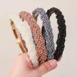 Elegant Pearl Braid Headbands for Women – Party & Wedding Hair Accessories