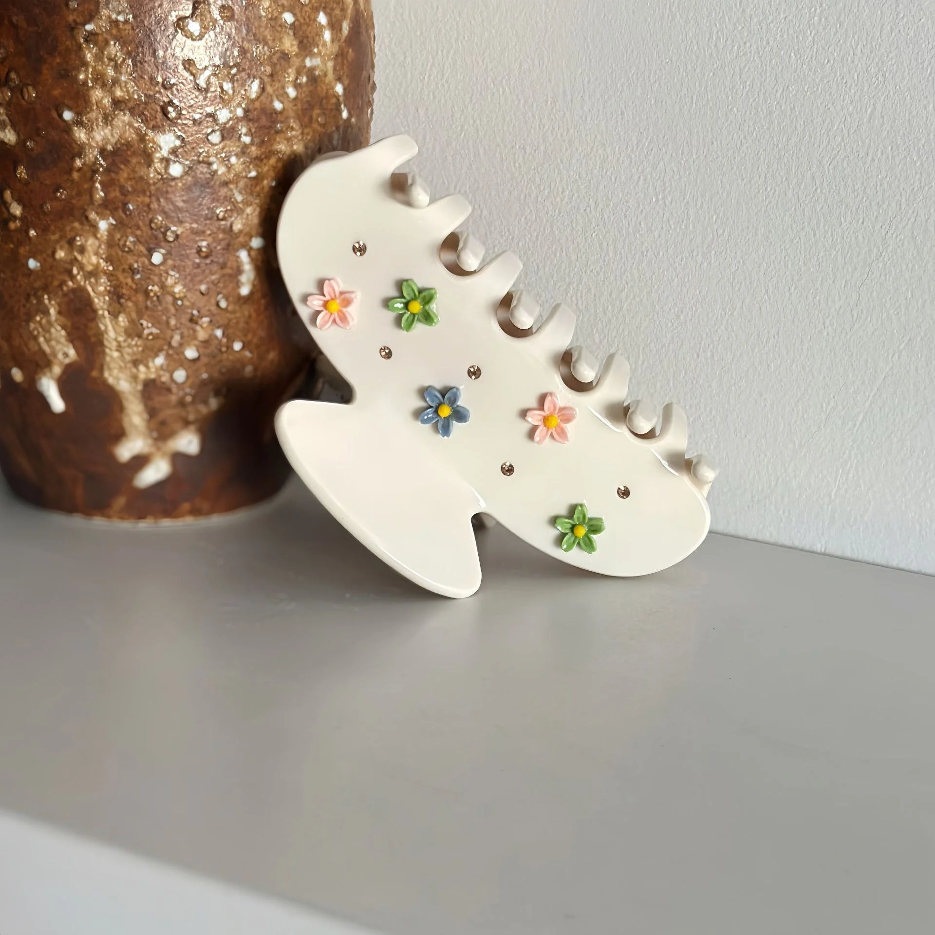 Elegant Flower Acetate Hair Claw Clip