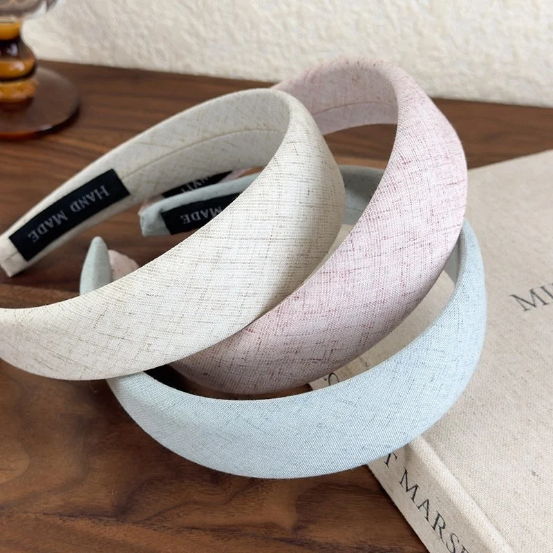 Elegant Diamond Lattice Wide Headband for Women – Fashion Hair Accessory