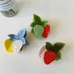 Strawberry Acetate Hair Claw Clip