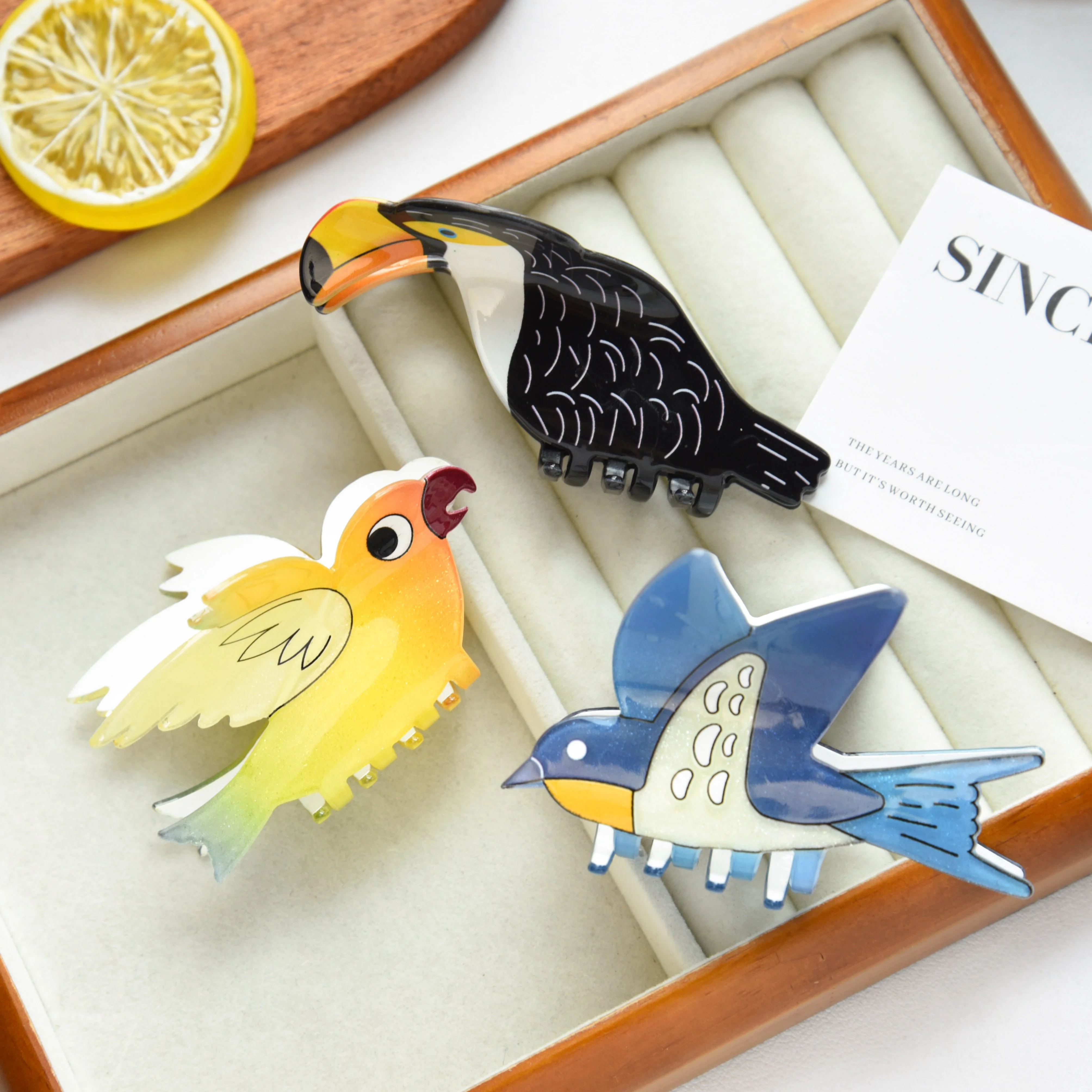 Cartoon Bird Hair Claw Clips