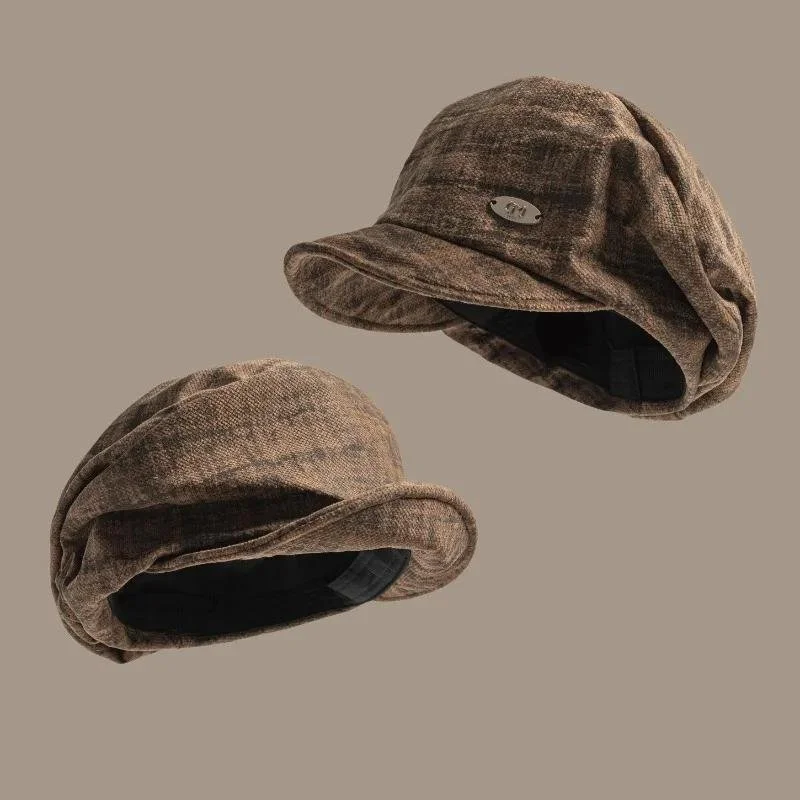 Japanese Retro Pleated Casual Beret for Women