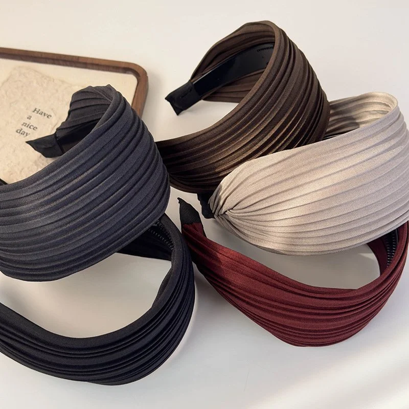 Fashion Wide Stripe Cotton Headband – Non-Slip Hair Accessory