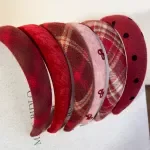 Retro Red Wool Wide Headband