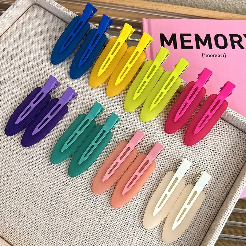 Frosted No Trace Hair Clip - Fashionable Jelly Color Barrettes