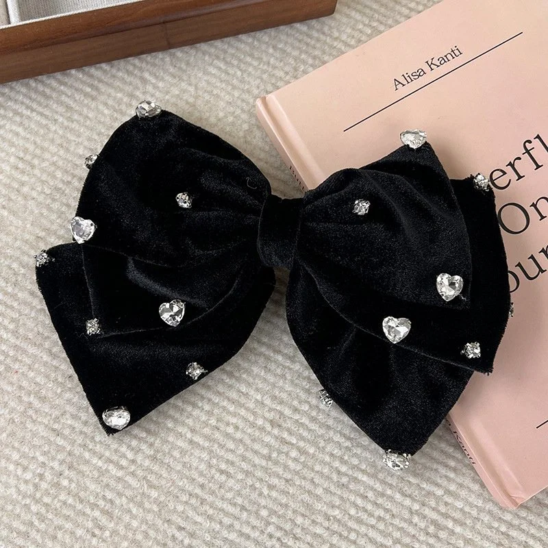 Luxury Rhinestone Bow Hairpins - Elegant Hair Accessories for Women