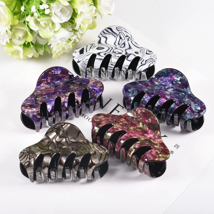 Floral Print Medium Hair Claw Clip – Stylish Eco-Friendly Hair Accessory