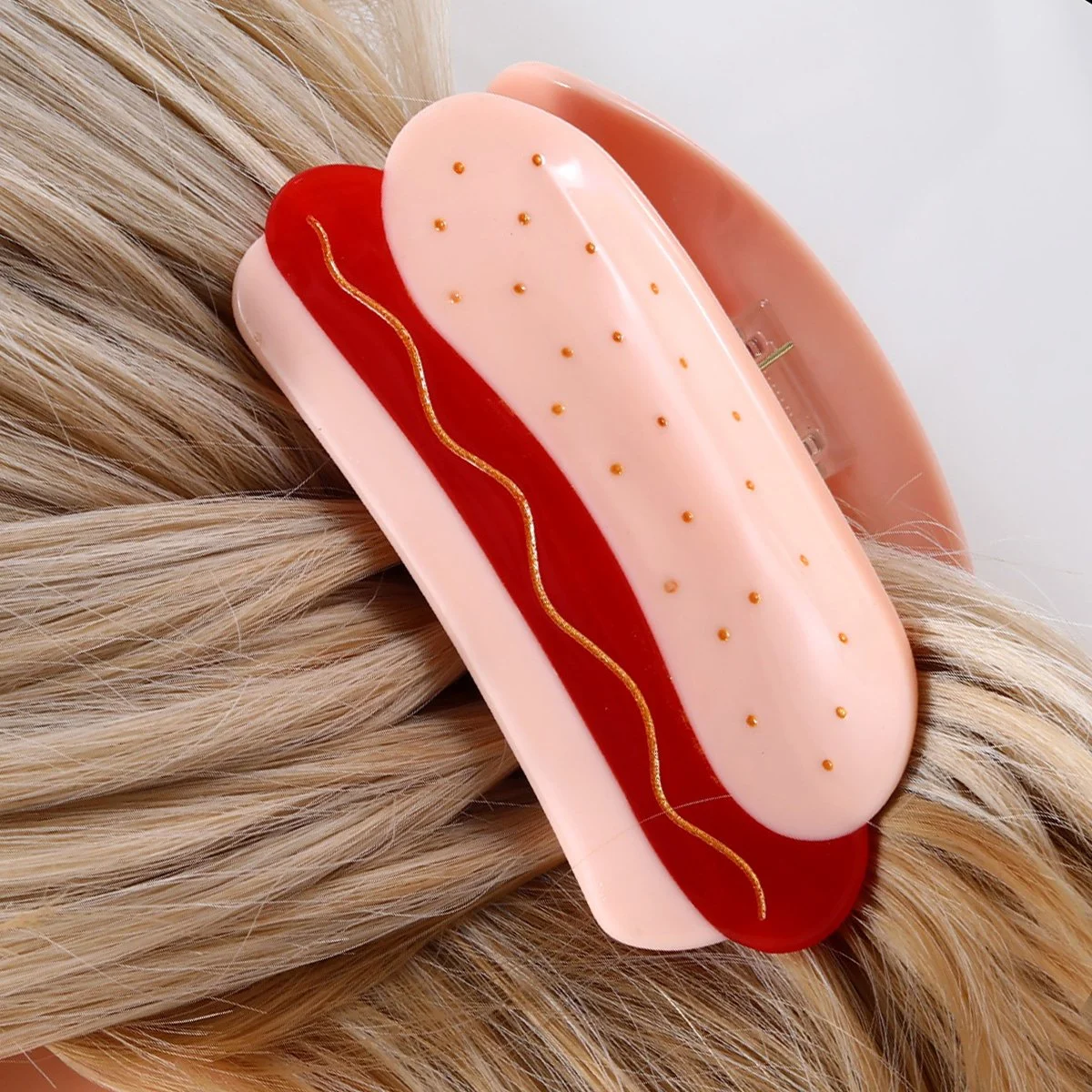 Cute Acetate Hair Claws – Fun Food & Shark Ponytail Holders