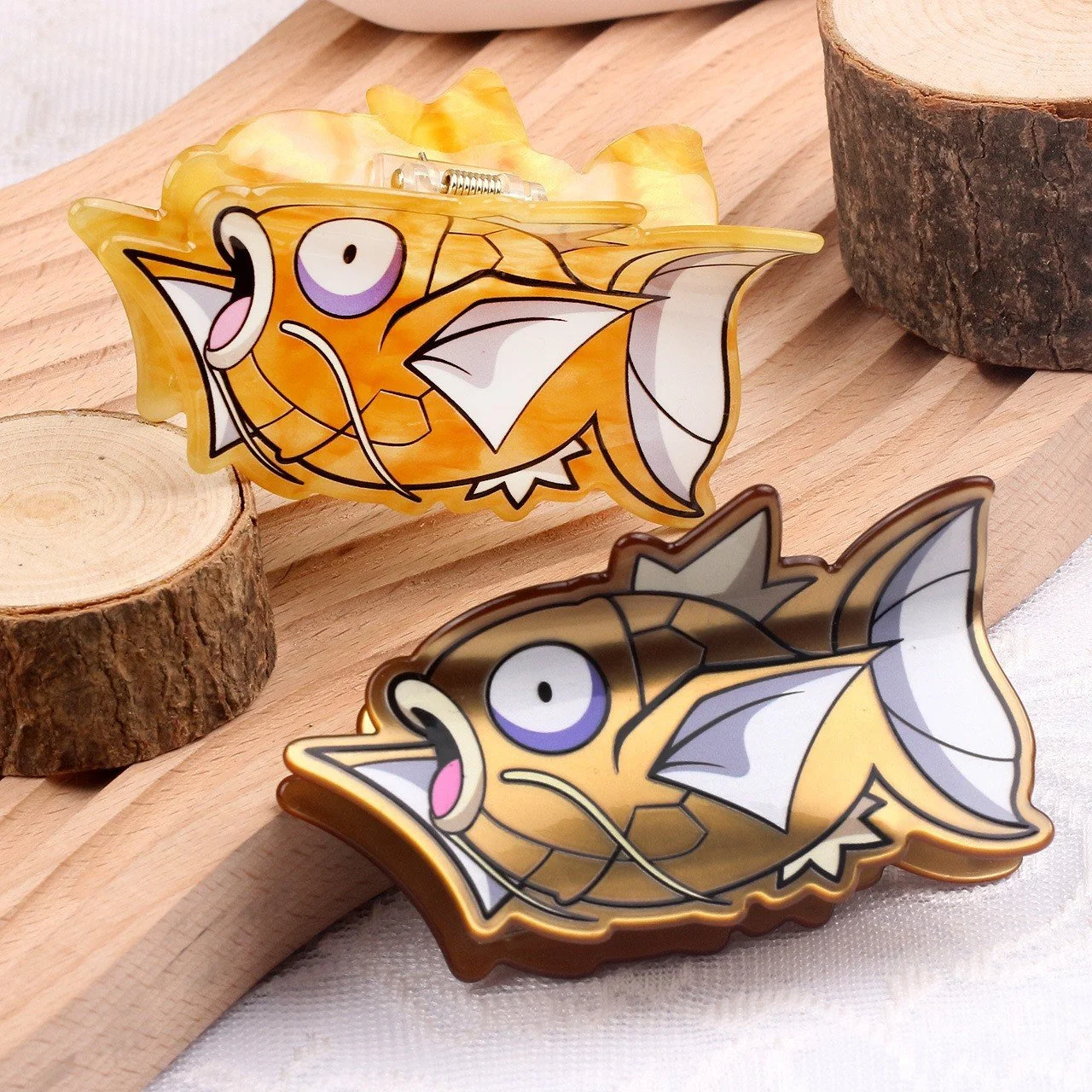 Cartoon Carp Hair Claw Clip – Stylish Acrylic Hair Accessory for Women