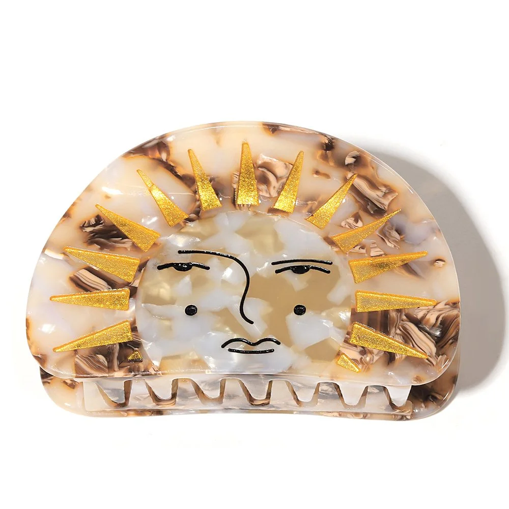 Cosmic Star Moon Hair Clip