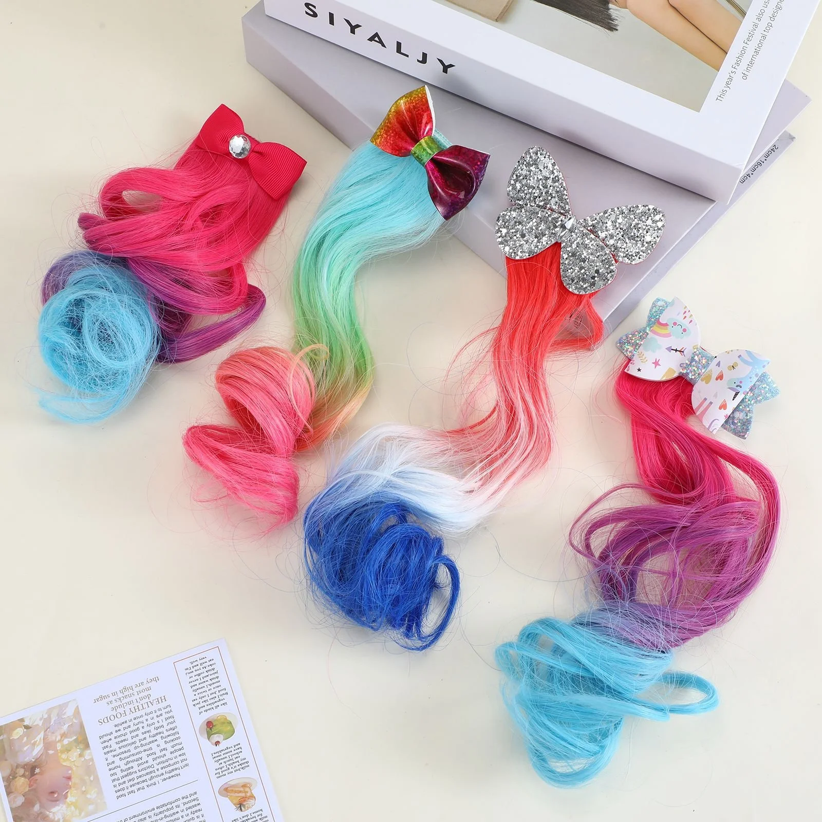 Gradient Bow Hair Claw Clips - Stylish Hair Accessories