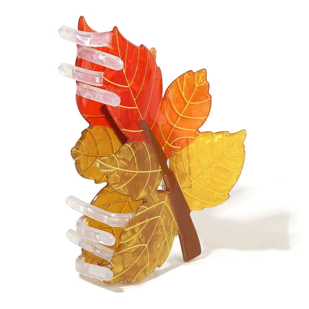 Autumn Maple Leaf Hair Clip