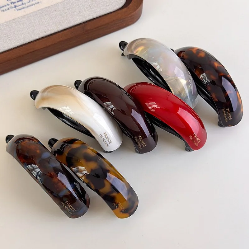 Retro Acetate High Ponytail Hair Claw Clip