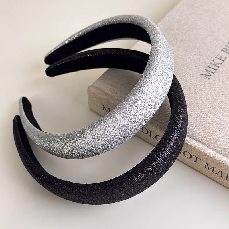 Retro Silver Padded Headband