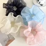Elegant Retro Double Layer Mesh Scrunchie Headband