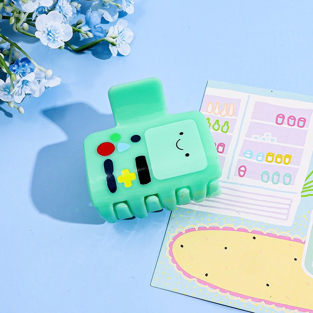 Cute Cartoon Computer Hair Clips – 1pc/6pcs Colorful Daily Hair Accessories