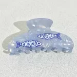 Minimalist Two Fish Acrylic Hair Claw - Stylish Hair Accessory for Women