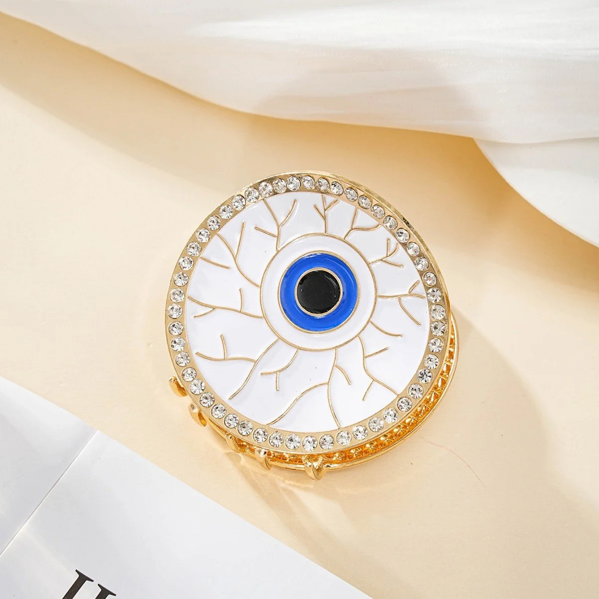 Evil Eyes Rhinestone Hair Claw Clip – Glam Accessory