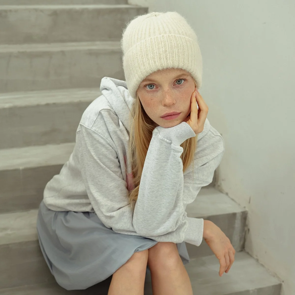 Women’s Cashmere Wool Knit Beanie – Soft, Warm Winter Skull Cap