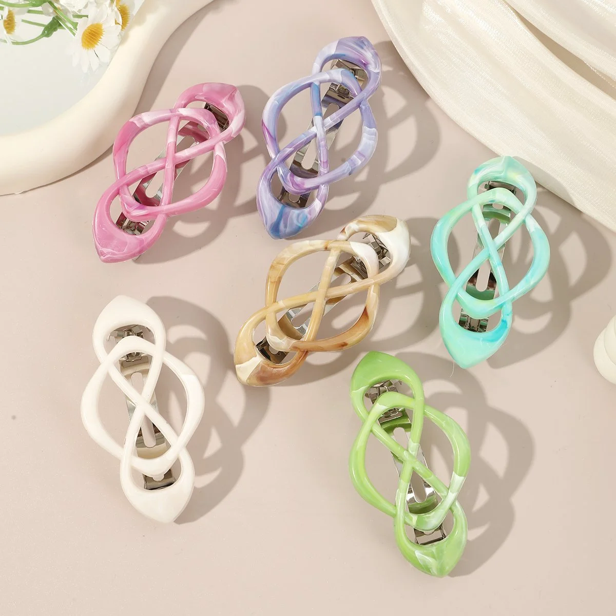 Colorful Hollow Hair Clip