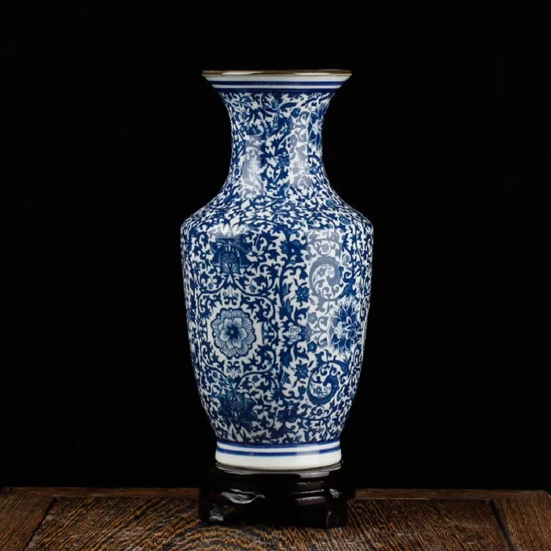 Chinese Blue and White Porcelain Flower Vase – Elegant Ceramic Home Décor