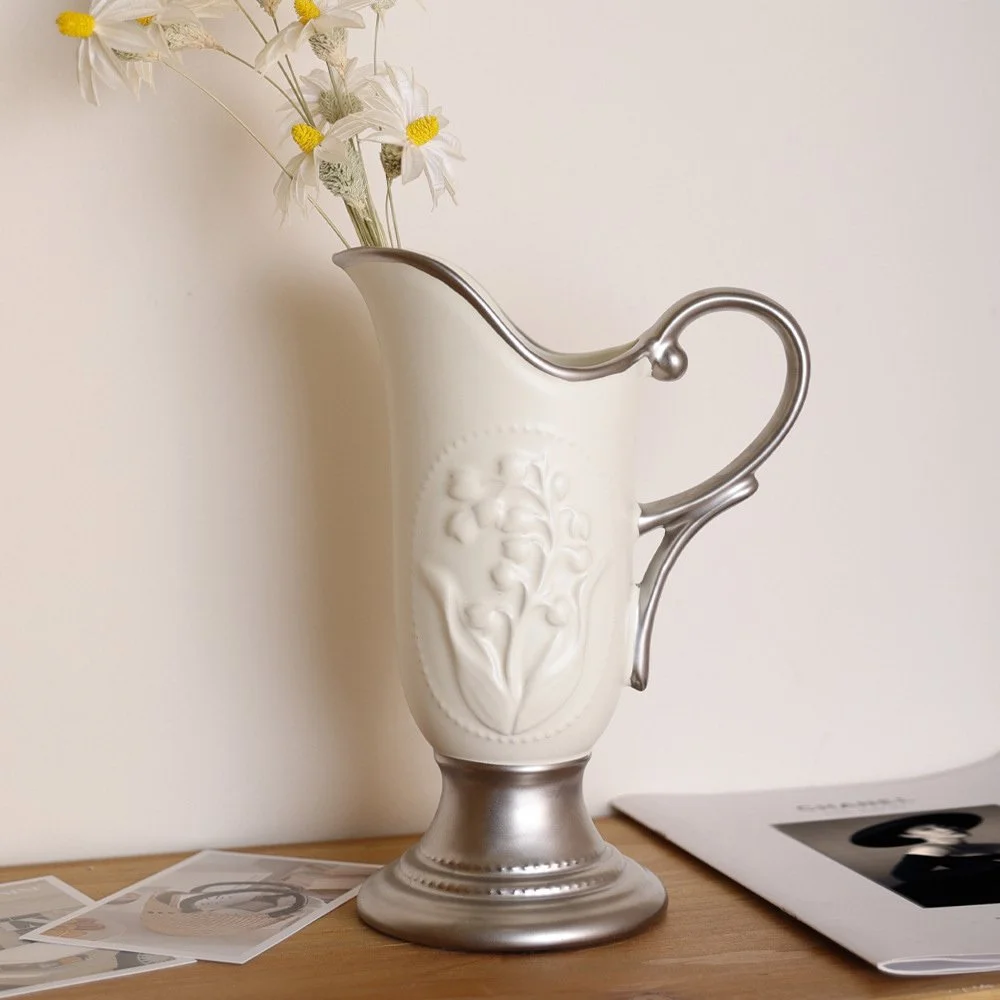 Medieval Ceramic Hydroponic Vase - Retro French Art Decor