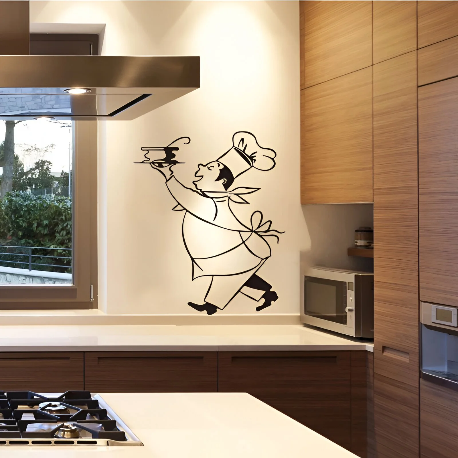 Vinyl Wall Decal – Cuisine Chef Kitchen Mural Sticker for Home Decor