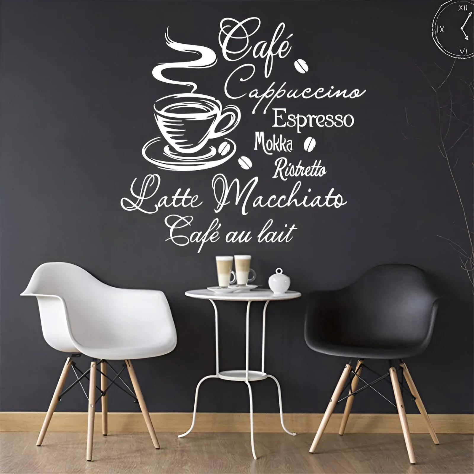 Removable Vinyl Wall Stickers for Home Decor & Coffee Shop