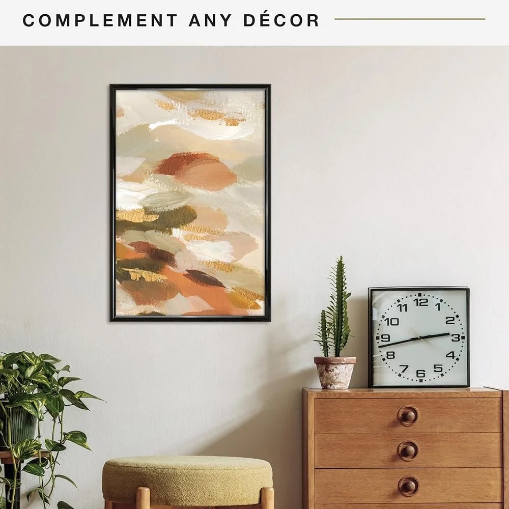 Large Black 20x30 Poster Frame – Vertical & Horizontal Wall Mount