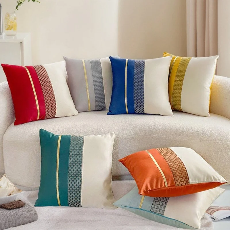 Luxurious Gold Velvet Cushion Case - 2 Piece Turquoise Pillow Cover Set