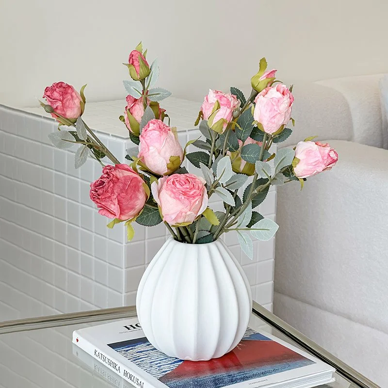 Modern Striped Plastic Vase