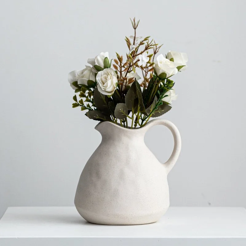 Vintage White Ceramic Vase