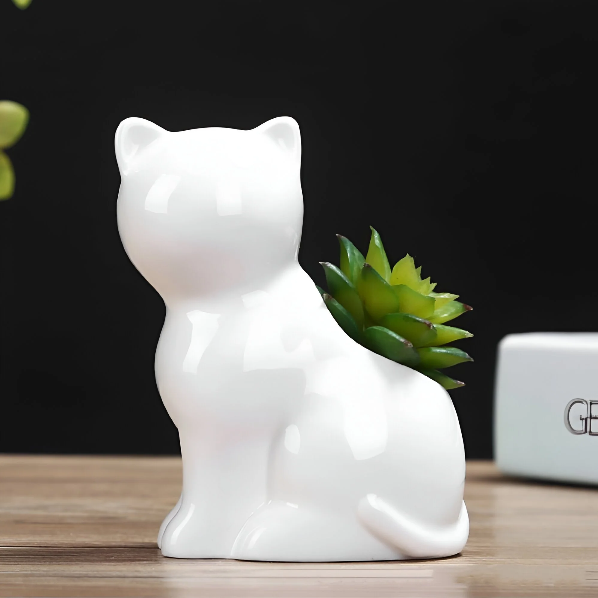 Lazy Cat Ceramic Flower Pot