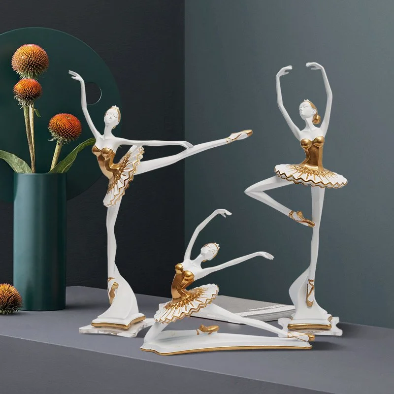 Elegant Ballet Dancer Figurines