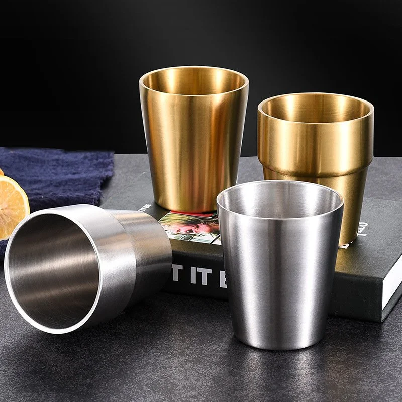 Korean 304 Stainless Steel Double Wall Mug 6oz