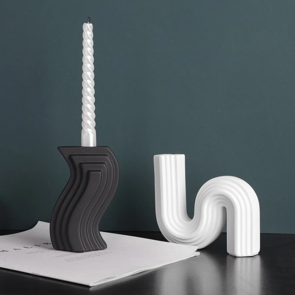Modern Euro Ceramic Candle Holder