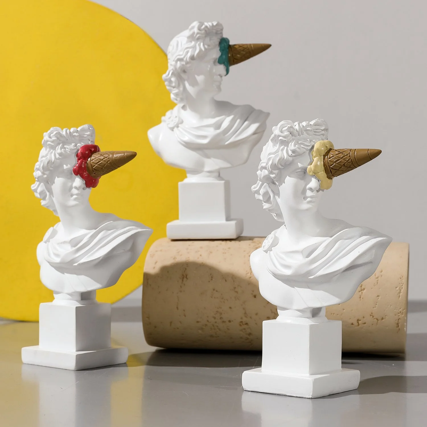 Creative Apollo Ice Cream Bust Resin Statue