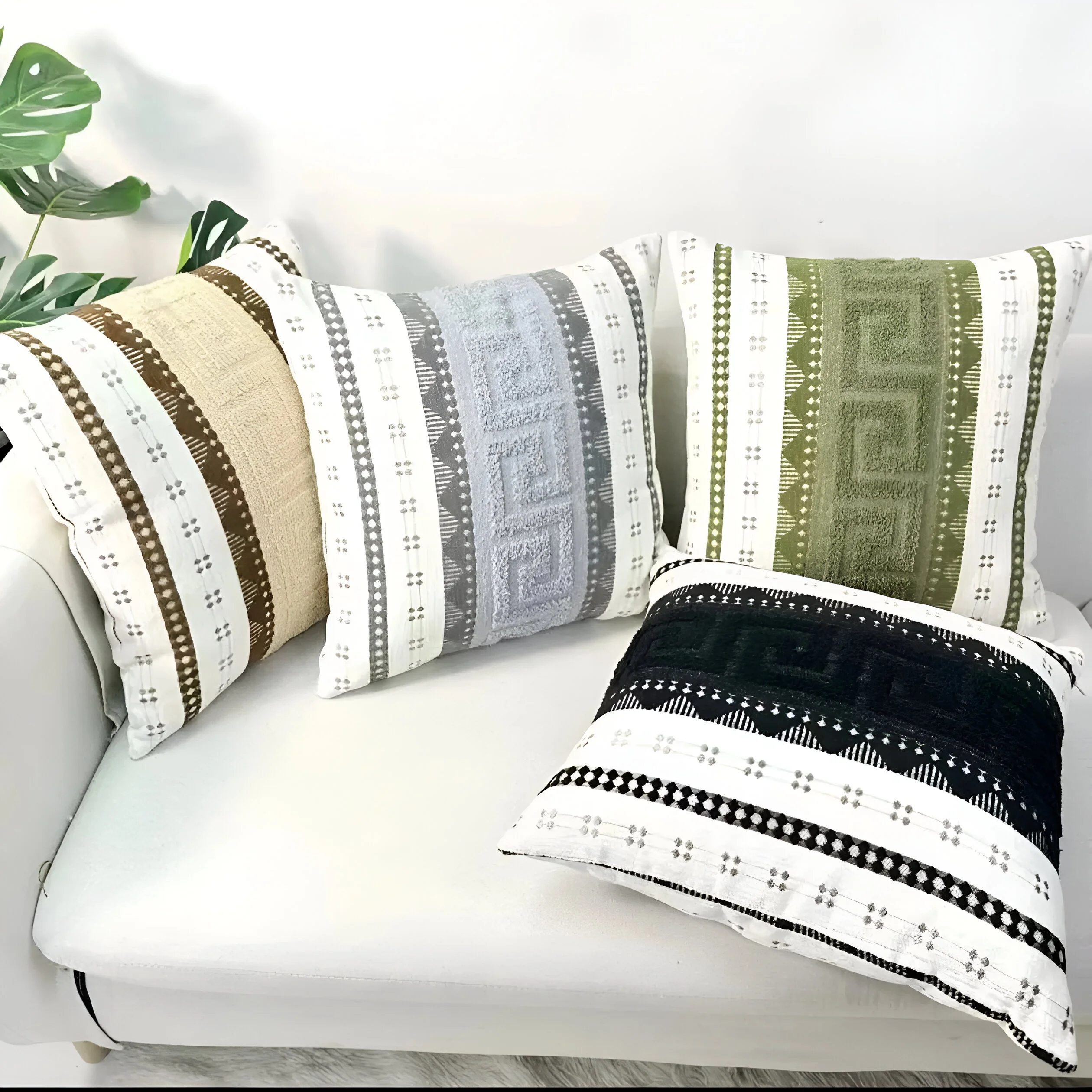Chenille Throw Pillow Cover for Sofa & Bedroom – 45x45cm